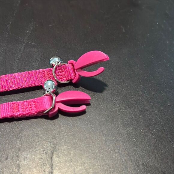 Pink Adjustable Pet Collars with Safety Bells - Picture 3 of 4